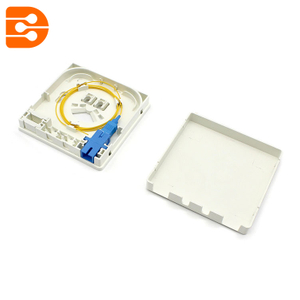 2 Ports Fiber Optic Outlet