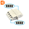 LC/UPC Quadruplex Adapter in Metal Case with Flange