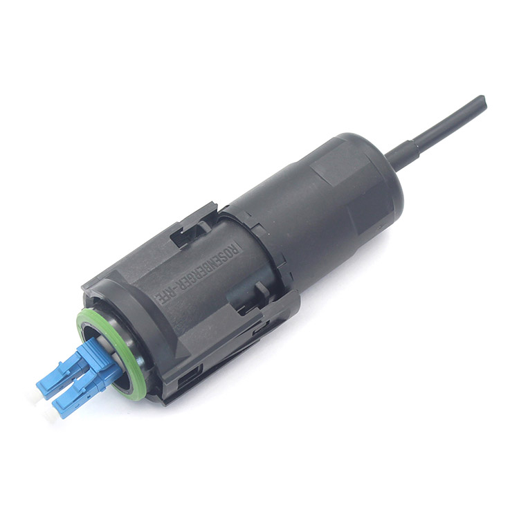 Duplex LC UPC RFE Waterproof Reinforced Connector, Pigtail and Patch Cord