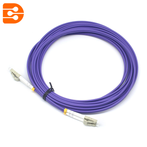Duplex LC/PC to LC/PC OM4 MM Fiber Optic Patch Cord