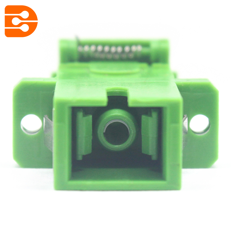 SC/APC Adapter with Flip Auto Shutter and Flange