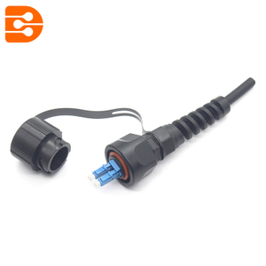 Duplex LC UPC ODVA Waterproof Reinforced Connector, Pigtail and Patch Cord