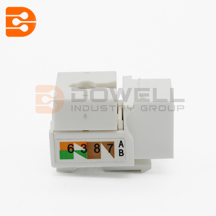 Cat6 UTP 90 110 Punch Down Keystone Jack