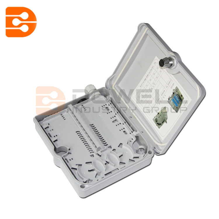 DW-1209 12 Core Fiber Optic Distribution Box Wall Mount Fiber Termination Box