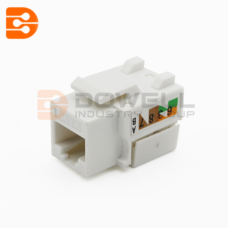 Cat6 UTP 90 110 Punch Down Keystone Jack
