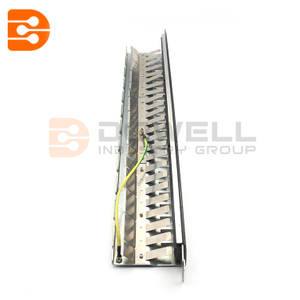 24-Port 1U Rack-Mount STP Shielded Cat6 /Cat5 Feedthrough Patch Panel
