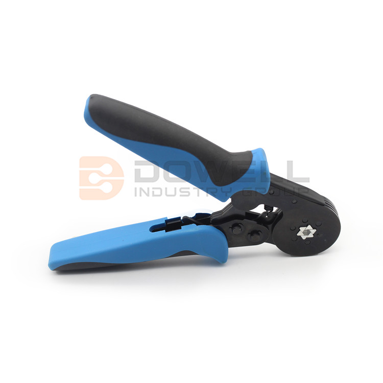 DW-8052 Insulated Pin Terminal Crimping Tool With Six Serrated Crimp Surfaces