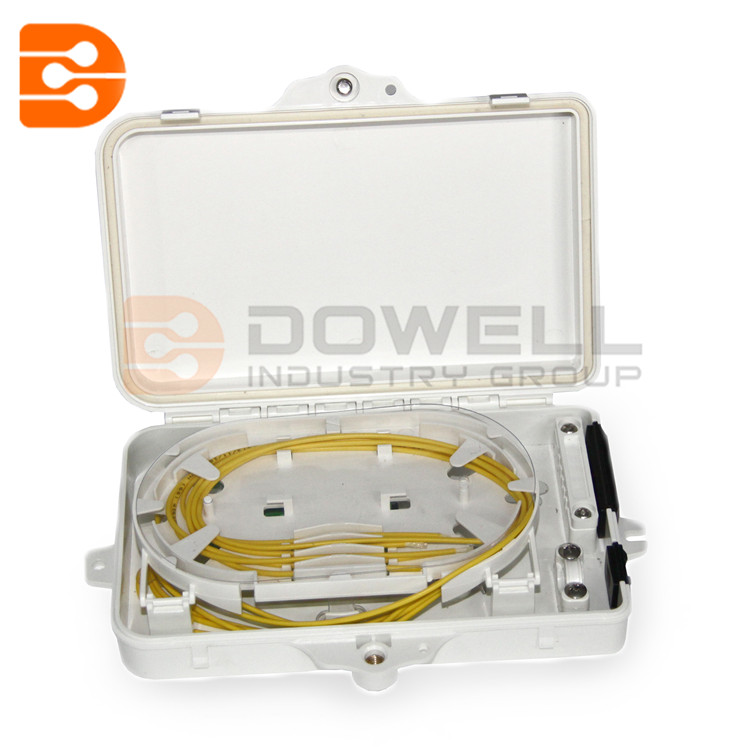 DW-1204 Waterproof FTTH Termination Box 4 Core Wall Mount Fiber Termination Box