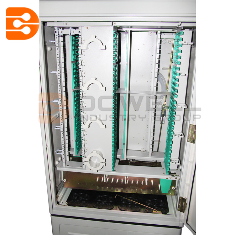 288 Core SMC Fiber Optic Cross Connect Cabinet For Outdoor Cable Connections