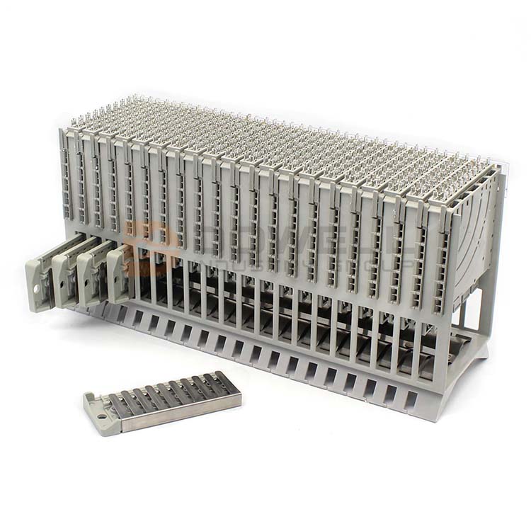 DW-6004 Great Quality Great Material MDF 100 Pairs Screwless Electric Terminal Block